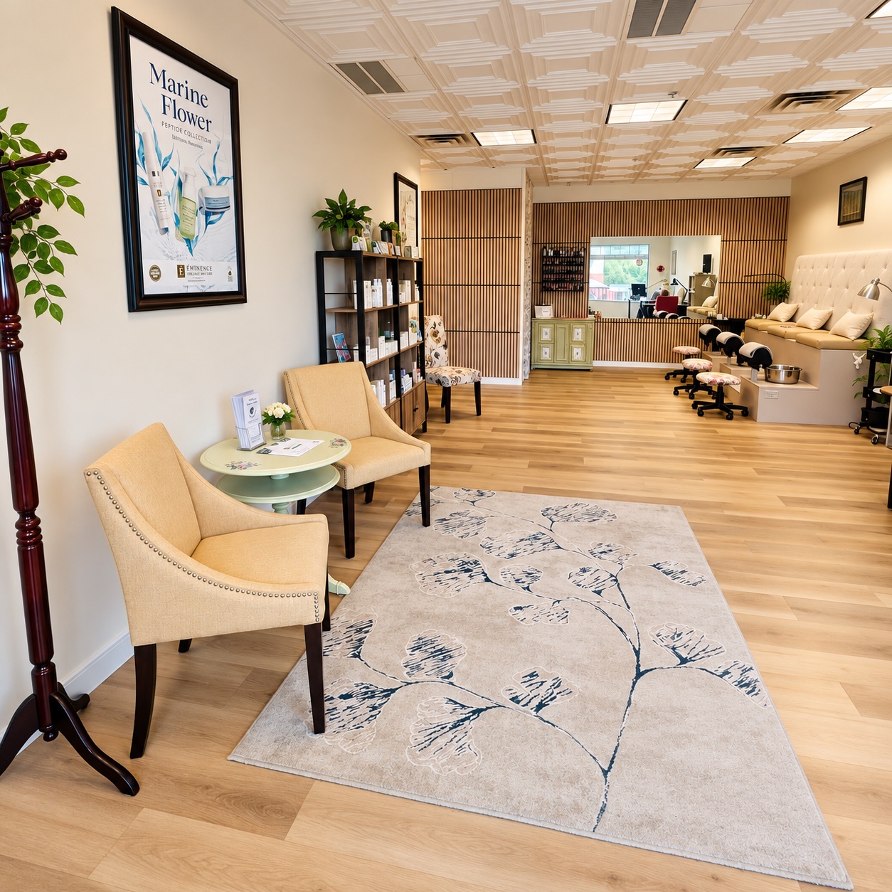 Spa lounge and reception seating