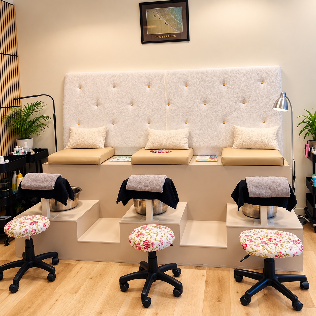 Pedicure seating at Vesna Beauty Spa