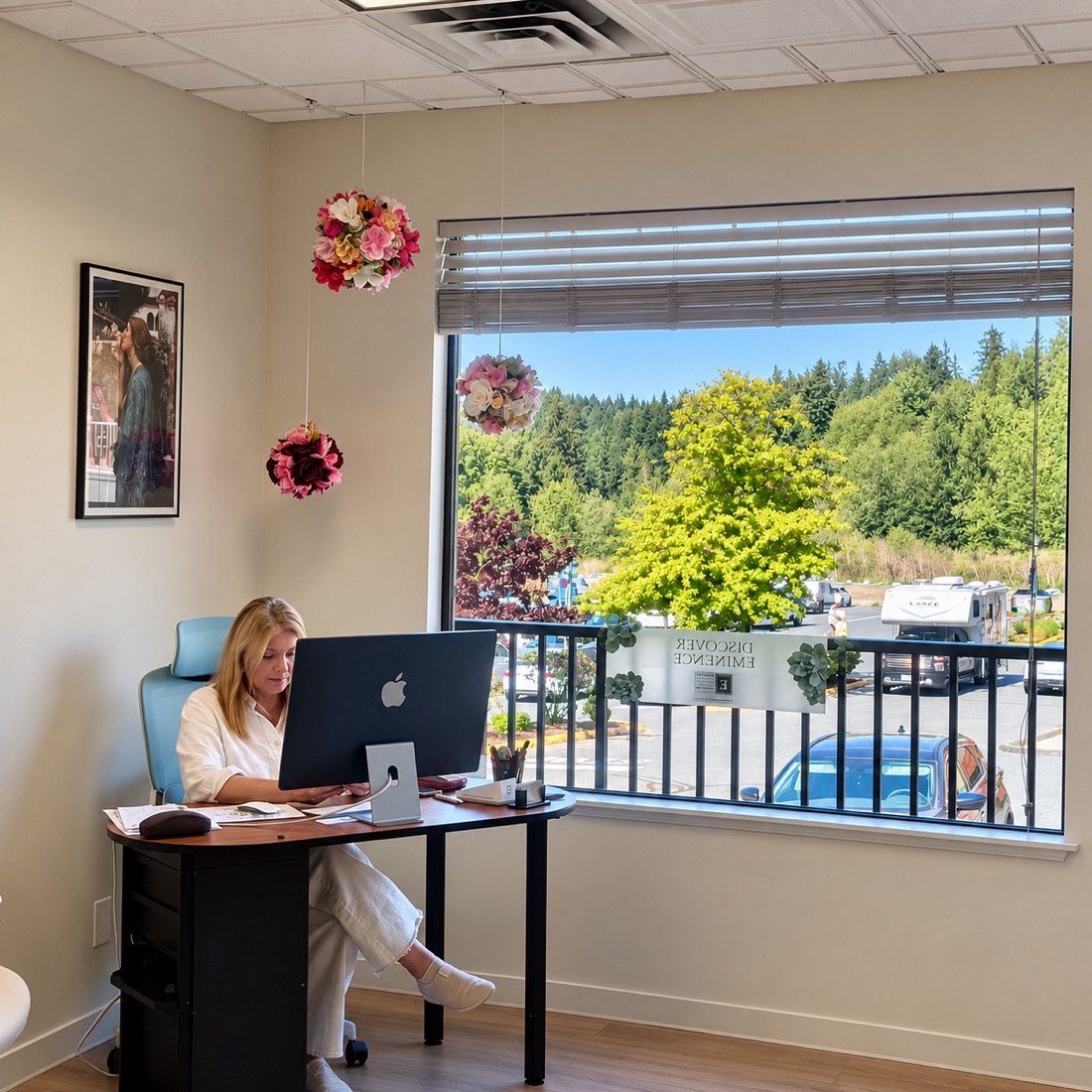 Front desk at Vesna Beauty Spa